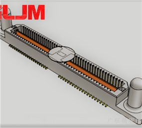 0.80mm(.032”)间距,微型薄型高速接地板对板母座